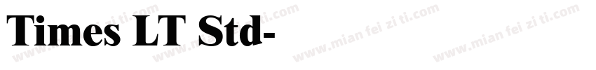 Times LT Std字体转换